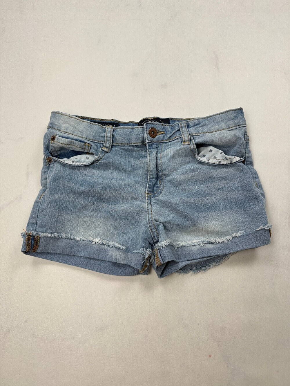 Lucky Brand Denim Shorts Light Blue 90s VTG 90S Jeans - Girls 14